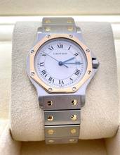Thumbnail von Cartier Santos Ronde Stahl/Gold 30mm with Papers year:1994 Top Condition