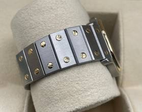 Thumbnail von Cartier Santos Ronde Stahl/Gold 30mm with Papers year:1994 Top Condition
