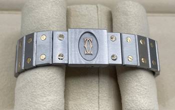 Thumbnail von Cartier Santos Ronde Stahl/Gold 30mm with Papers year:1994 Top Condition