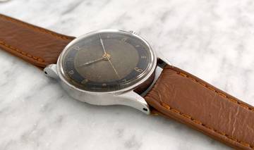 Thumbnail von Omega Classic Super Rare Vintage Grey Black Two Tone Bulls Eye Dial 30mm