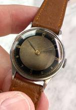Omega Classic Super Rare Vintage Grey Black Two Tone Bulls Eye Dial 30mm