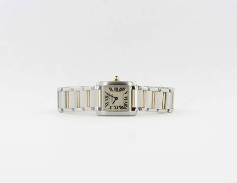 Cartier Tank Française Stahl / Gelbgold