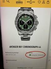 Thumbnail von Breitling Avenger B01 Chronograph 44 Green Line/Box+Papiere/02-2026