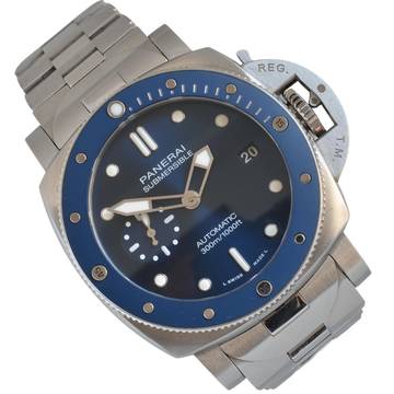  Panerai Submersible Luminor Submersible 42MM PAM01068 Blue notte Automatic Full Set 