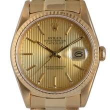 Thumbnail von Rolex Datejust 16238 Tapestry champagne dial Full Set TOP Condition