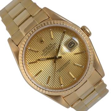  Rolex Datejust 16238 Tapestry champagne dial Full Set TOP Condition 
