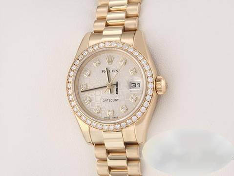  Rolex Lady-Datejust 179138 2005 Gelbgold 750 Diamanten Automatik 18kt Yellow Gold President-band Chronometer Oyster 