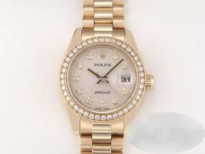 Thumbnail von Rolex Lady-Datejust 179138 2005 Gelbgold 750 Diamanten Automatik 18kt Yellow Gold President-band Chronometer Oyster