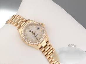 Thumbnail von Rolex Lady-Datejust 179138 2005 Gelbgold 750 Diamanten Automatik 18kt Yellow Gold President-band Chronometer Oyster
