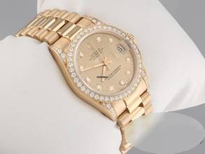 Thumbnail von Rolex Datejust 31 31mm 68158 2001 Gelbgold 750 Diamanten Automatik 18kt Yellow Gold President-band Chronometer Oyster