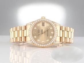 Thumbnail von Rolex Datejust 31 31mm 68158 2001 Gelbgold 750 Diamanten Automatik 18kt Yellow Gold President-band Chronometer Oyster