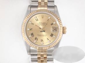 Rolex Datejust 31 Medium Steel Yellow Gold 750 Diamonds Automatic Gold Steel Stainless Steel 18kt Yellow Gold Jubilee Bracelet Chronometer Oyster