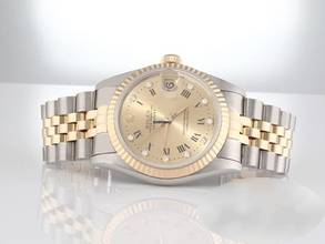 Thumbnail von Rolex Datejust Medium Stahl Gelbgold 750 Diamanten Automatik Gold Stahl Stainless Steel 18kt Yellow Gold Jubilé-band Chronometer Oyster