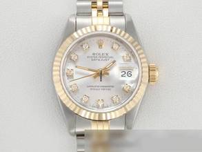 Rolex Lady-Datejust stainless steel yellow gold 750 diamonds automatic gold steel stainless steel 18kt yellow gold Jubilee bracelet chronometer Oyster