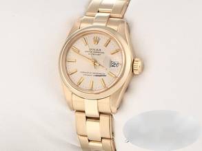 Rolex Lady-Datejust Yellow Gold 750 Automatic 18kt Yellow Gold Ladies Women's Watch Oyster Bracelet Chronometer