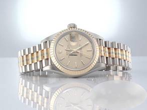 Thumbnail von Rolex Lady-Datejust 26mm Tridor 750 Gelbgold Weissgold Rosegold Automatik 18kt Gold President-band Chronometer Oyster