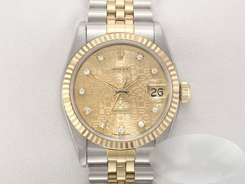  Rolex Datejust 31 31mm 68273 Stahl Gelbgold 750 Diamanten Automatik Stainless Steel 18kt Yellow Gold Jubilé-band Chronometer 