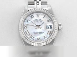 Rolex Lady-Datejust stainless steel and white gold 750, 2005, mother-of-pearl, automatic, steel, stainless steel, 18kt white gold, Jubilee bracelet, chronometer, Oyster, mop