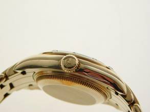 Thumbnail von Rolex Lady-Datejust Pearlmaster mit original Brillant Lünette im Top Zustand sehr guter Zustand 29 mm Damenuhr