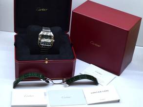 Thumbnail von Cartier Santos Large Green Dial Wssa0062 New 2026