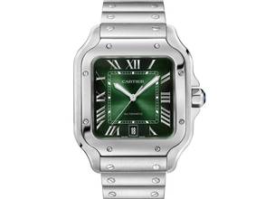 Thumbnail von Cartier Santos Large Green Dial Wssa0062 New 2026