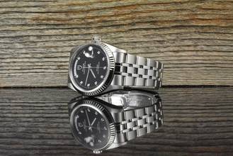 Thumbnail von Tudor Prince Date 76214 MINT Black Diamond Dial Automatic B&P 2017