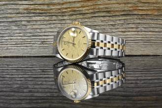 Thumbnail von Tudor Prince Date Day 76213 NOS VINTAGE Gold Linen Dial - Full Set 2003
