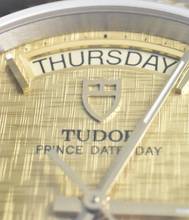 Thumbnail von Tudor Prince Date Day 76213 NOS VINTAGE Gold Linen Dial - Full Set 2003