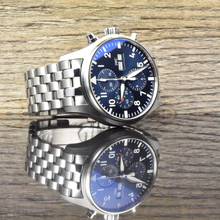 Thumbnail von IWC Pilot's Watch Chronograph Pilot Chronograph Le Petit Prince Blue Dial Automatic Full Set 2021