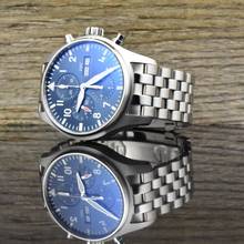 Thumbnail von IWC Pilot's Watch Chronograph Pilot Chronograph Le Petit Prince Blue Dial Automatic Full Set 2021