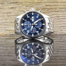 IWC Pilot's Watch Chronograph Pilot Chronograph Le Petit Prince Blue Dial Automatic Full Set 2021