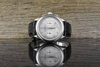 Jaeger-LeCoultre Master Chronograph Q1538420 Silver Dial Automatic B&P
