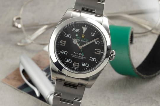  Rolex Air King Automatik Stahl Herrenuhr Oyster Perpetual Ref. 116900 B&P 2016 