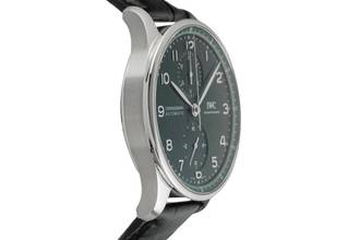 Thumbnail von IWC Portugieser Chronograph Green Dial Steel Automatic Men's Watch Ref. IW371615