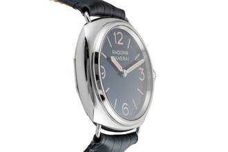 Thumbnail von Panerai Radiomir Officine 45 Blue Dial Steel Hand-Wound Men's Watch PAM01383 B&P 2024