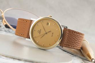 Thumbnail von Omega De Ville Stahl / Gold Quarz Herrenuhr Ref. 196.2430 Klassiker