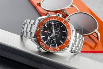 Thumbnail von Omega Seamaster Planet Ocean Chronograph Steel Automatic Ref. 215.30.46.51.99.001 B&P 2020