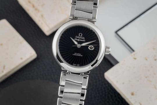  Omega De Ville Ladymatic Stahl Automatik Damenuhr Ref. 425.30.34.20.01.001 768.1715 