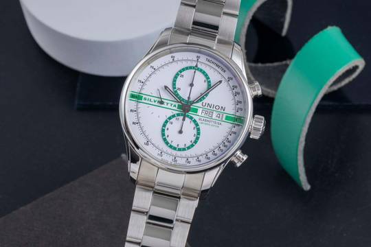  Union Glashütte Viro Chronograph Stahl Automatik Ref D011.414.16.010.09 Limited 