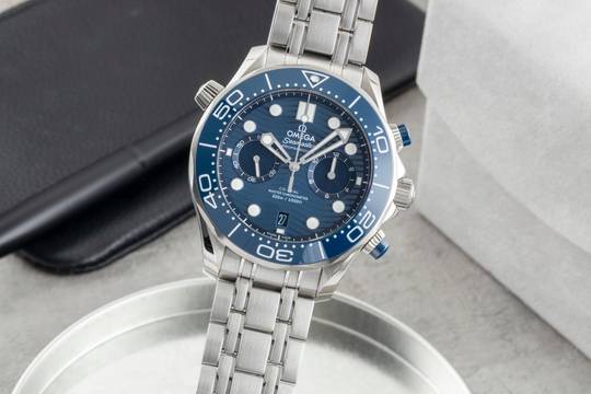  Omega Seamaster Diver 300 M Chronograph Automatik 210.30.44.51.03.001 B&P 