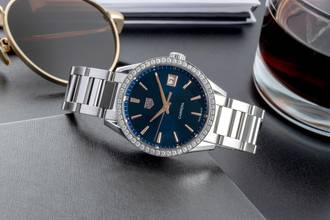 Thumbnail von TAG Heuer Carrera Lady Steel Quartz Diamonds Ref. WBK1317.BA0652 B&P 2021