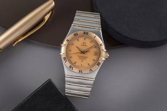 Thumbnail von Omega Constellation Steel / Gold Automatic Men's Watch Ref. 1302.10.00 368.1201