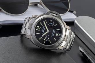 Thumbnail von Panerai Luminor Marina Automatic Steel / Titanium Automatic Men's Watch Ref. PAM00221