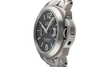 Thumbnail von Panerai Luminor Marina Automatic Steel / Titanium Automatic Men's Watch Ref. PAM00221