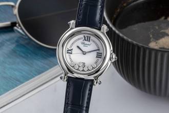 Thumbnail von Chopard Happy Diamonds Stahl Quarz Diamonds Damenuhr Ref. 8236 Klassiker