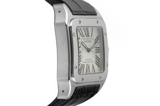 Thumbnail von Cartier Santos 100 XL Steel Automatic Men's Watch Ref. W20073X8 2656