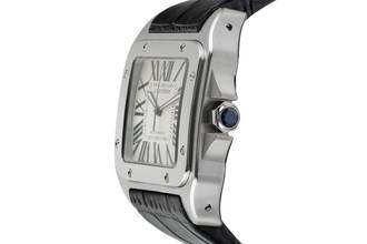 Thumbnail von Cartier Santos 100 XL Steel Automatic Men's Watch Ref. W20073X8 2656