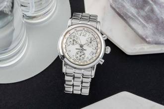 Thumbnail von Montblanc Star Meisterstück Chronograph Edelstahl Quarz Damenuhr Ref. 7039