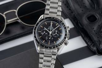 Omega Speedmaster Professional Moonwatch Chronograph Steel Hand-Wound Ref. 3590.50.00 B&P