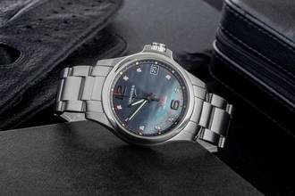 Thumbnail von Longines Conquest Steel Quartz Ladies' Watch MOP Dial Diamonds Ref. L3.316.4.88.6 Box